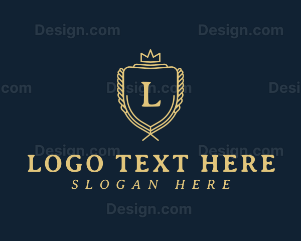 Luxury Crown Shield Logo