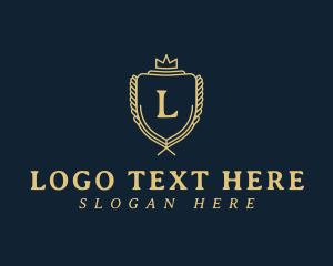 Luxury Crown Shield logo