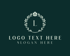 Floral Beauty Wreath logo