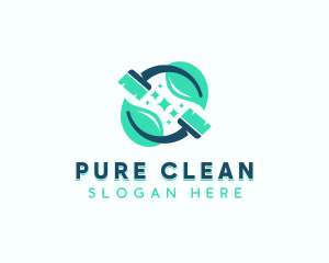 Eco Janitorial Cleaning logo design