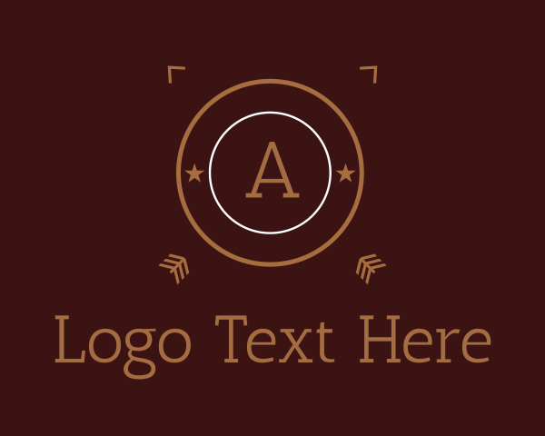 Brown And White logo example 3