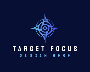 Target Compass Star logo design