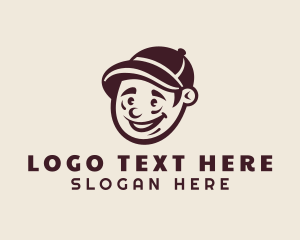 Smiling Guy Character logo