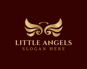 Heavenly Angel Wings logo design