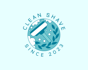 Vacuum Cleaner Janitorial Cleaning logo design