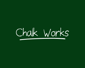 Handwritten Chalk Wordmark logo