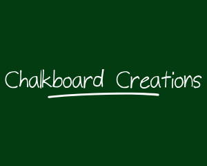 Handwritten Chalk Wordmark logo