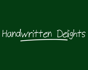 Handwritten Chalk Wordmark logo design