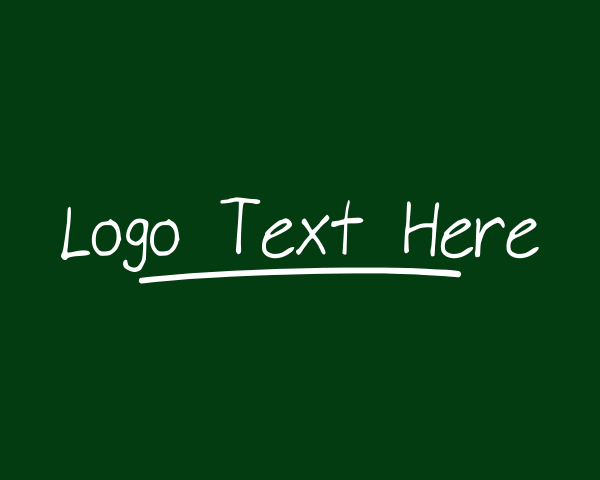 Handwriting logo example 1