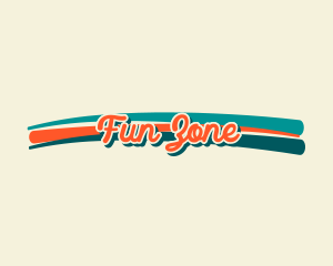 Retro Script Swoosh  logo design