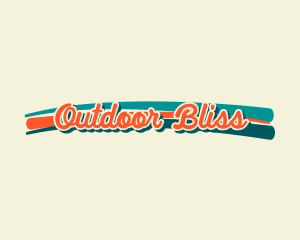 Retro Script Swoosh  logo design