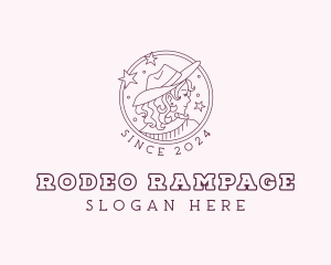 Western Cowgirl Rodeo logo design