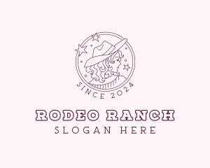 Western Cowgirl Rodeo logo design