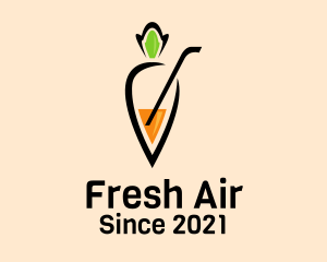 Fresh Carrot Juice  logo design