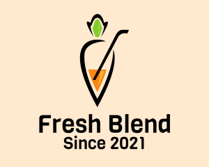 Fresh Carrot Juice  logo design