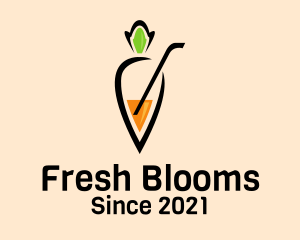 Fresh Carrot Juice  logo design