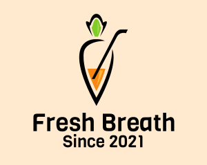 Fresh Carrot Juice  logo design