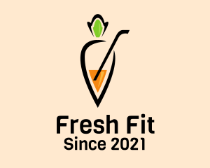 Fresh Carrot Juice  logo design