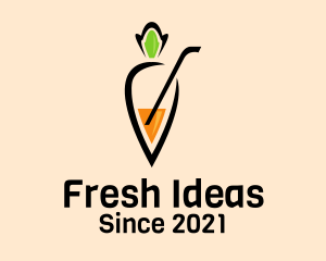 Fresh Carrot Juice  logo design