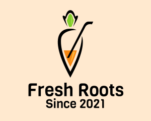 Fresh Carrot Juice  logo design