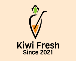 Fresh Carrot Juice  logo design