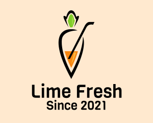 Fresh Carrot Juice  logo design