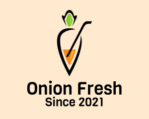 Fresh Carrot Juice  logo design