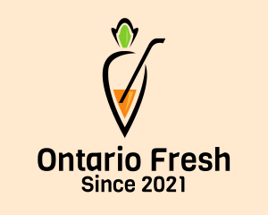 Fresh Carrot Juice  logo design