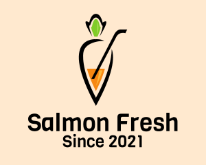 Fresh Carrot Juice  logo design