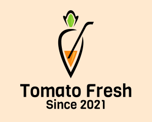 Fresh Carrot Juice  logo design