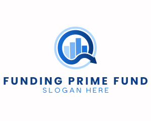 Stocks Graph Finance logo design