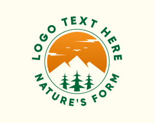 Mountain Pine Tree Circle logo