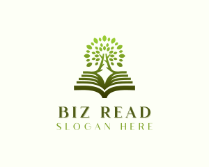 Tree Book Review Center logo design