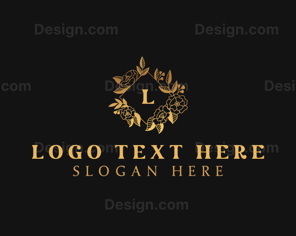 High End Floral Wedding Decor Logo