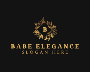 High End Floral Wedding Decor logo design