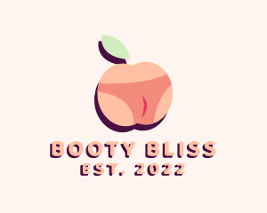 Peach Bikini Fruit logo