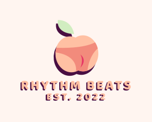 Peach Bikini Fruit logo