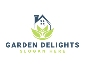 Home Garden Plant logo design