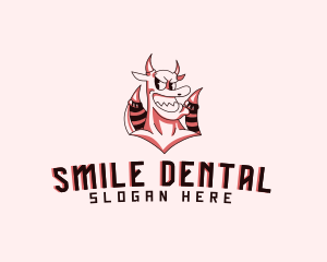 Tough Smiling Demon logo design