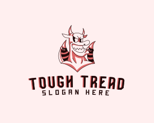 Tough Smiling Demon logo design