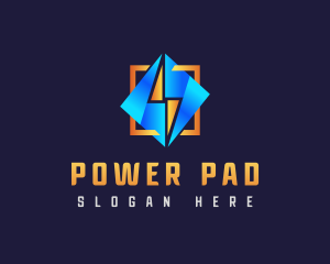 Electric Power Thunderbolt logo design