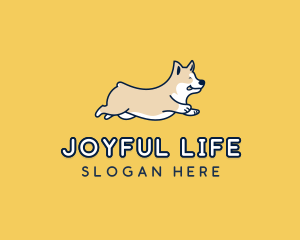 Happy Running Dog logo