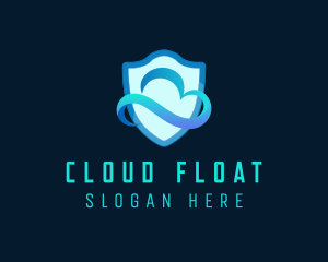 Protection Shield Cloud logo design