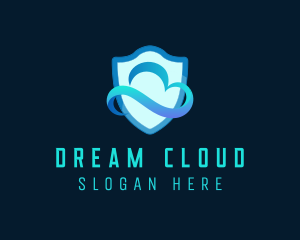 Protection Shield Cloud logo design