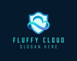 Protection Shield Cloud logo design