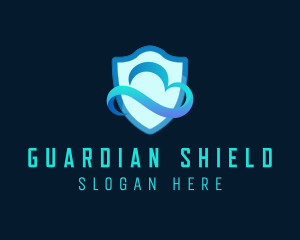 Protection Shield Cloud logo design