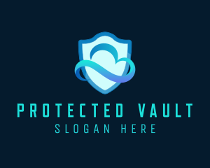 Protection Shield Cloud logo design