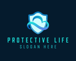 Protection Shield Cloud logo design