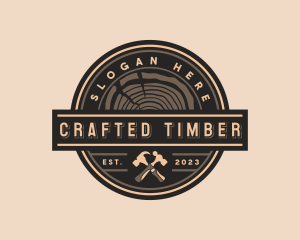 Wood Hammer Carpentry logo design