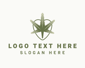 Cannabis Leaf Plant logo